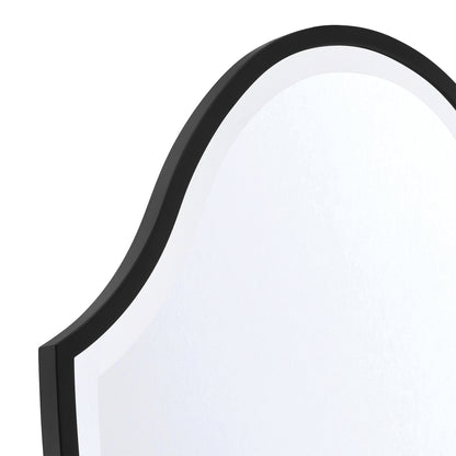 Crystorama Lindee 28" Mirror Matte Black - detail