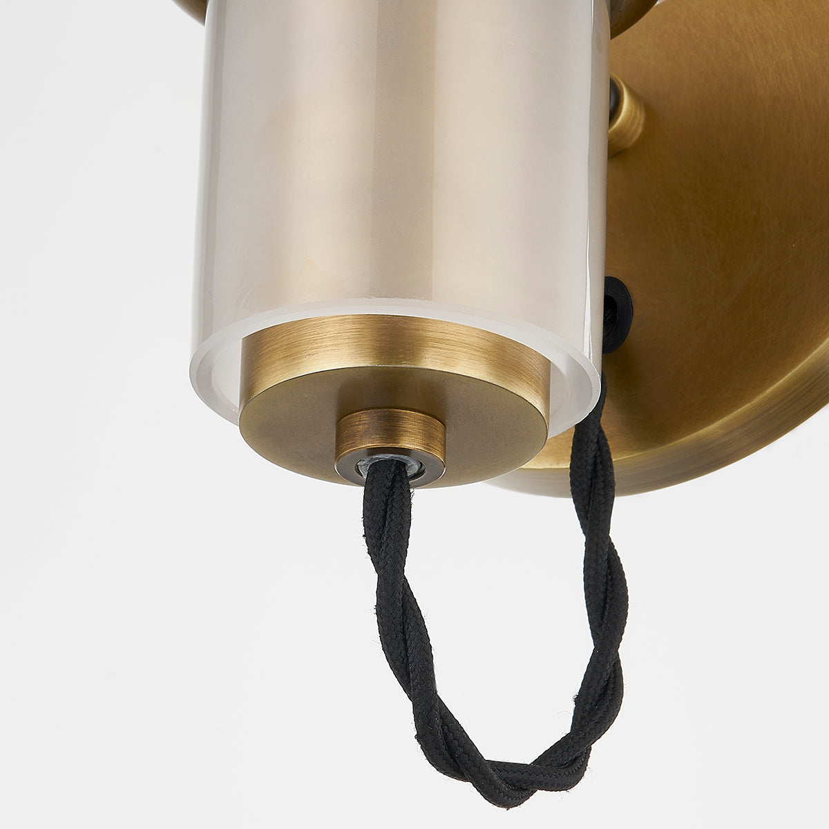 Troy Lincoln Wall Sconce Patina Brass Detail 2