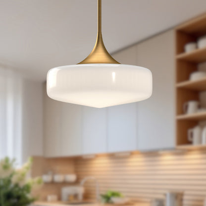 Lincoln 14" Opal 1-Light Pendant