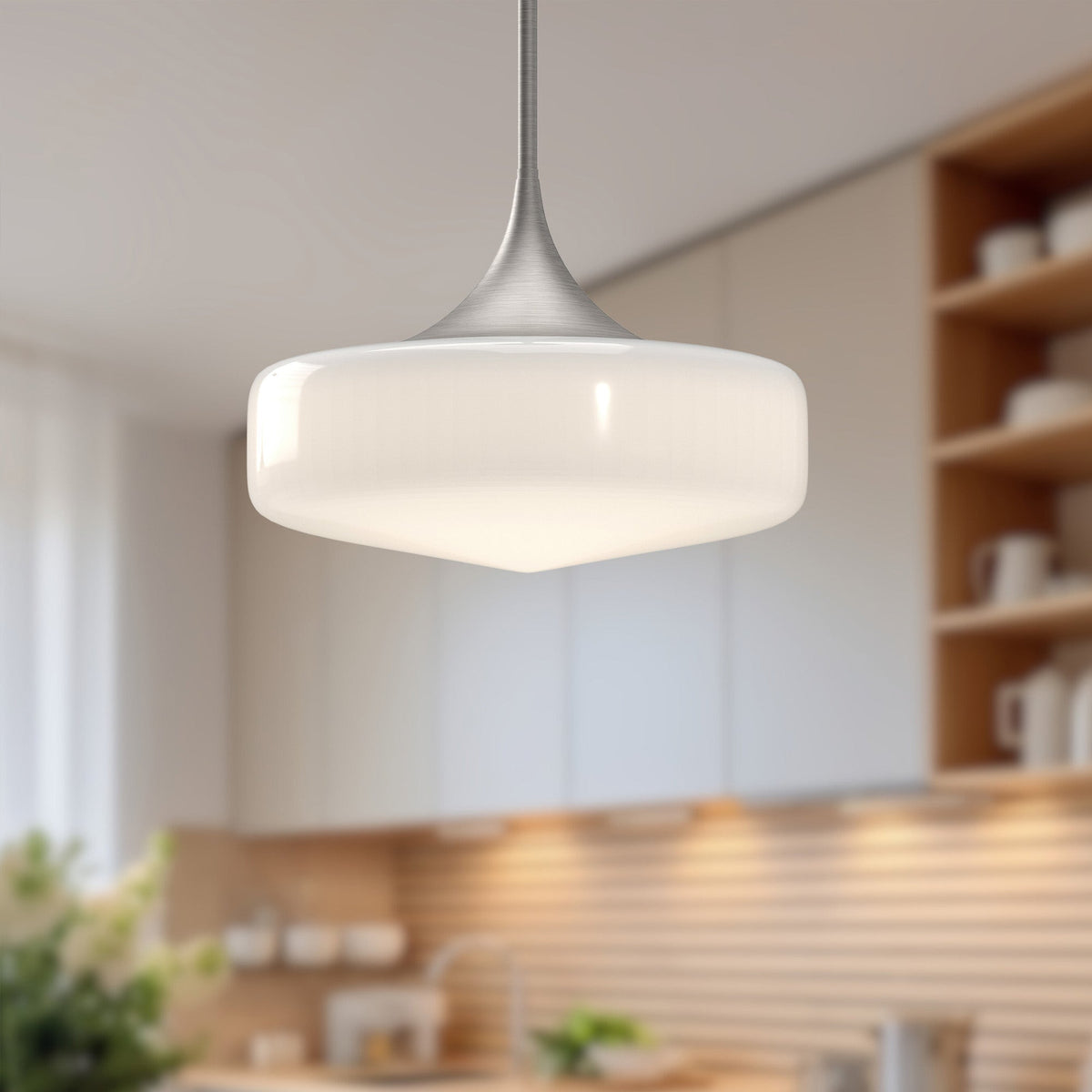 Lincoln 14" Opal 1-Light Pendant