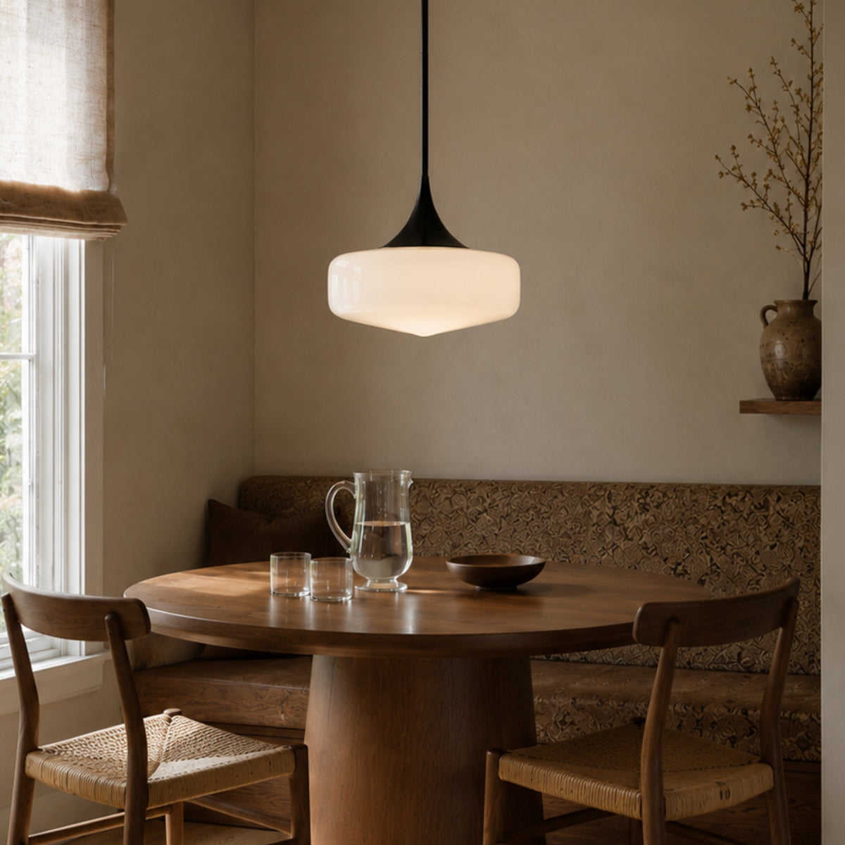 Lincoln 14" Opal 1-Light Pendant