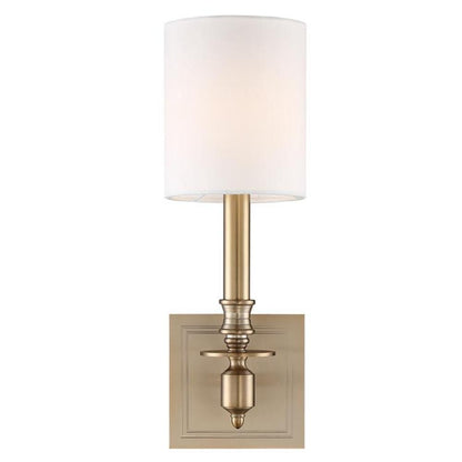 Crystorama Lloyd Wall Sconce Aged Brass