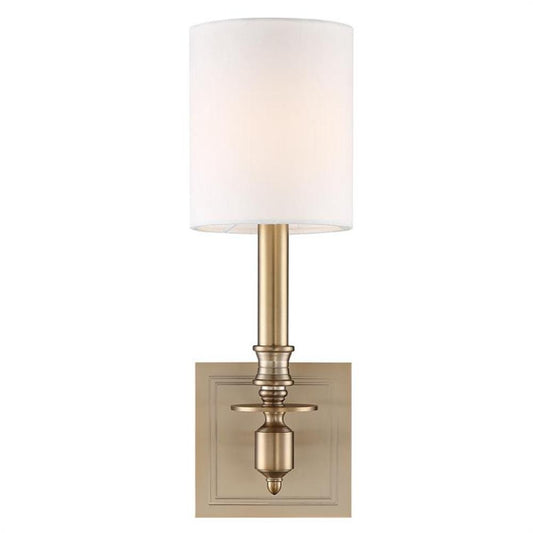 Crystorama Lloyd Wall Sconce Aged Brass