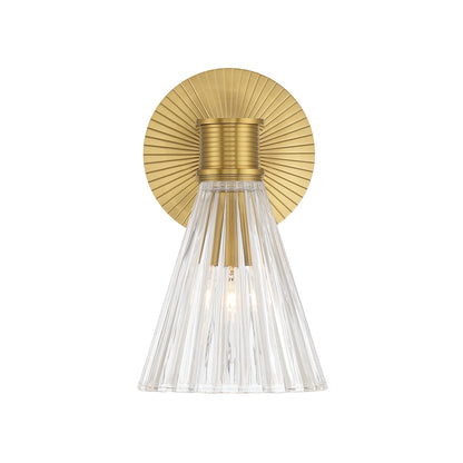 Crystorama Lotus 5.5" 1-Light Wall Sconce Luxe Gold - detail