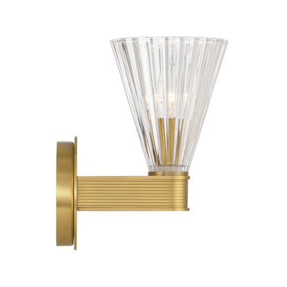 Crystorama Lotus 5.5" 1-Light Wall Sconce Luxe Gold - detail