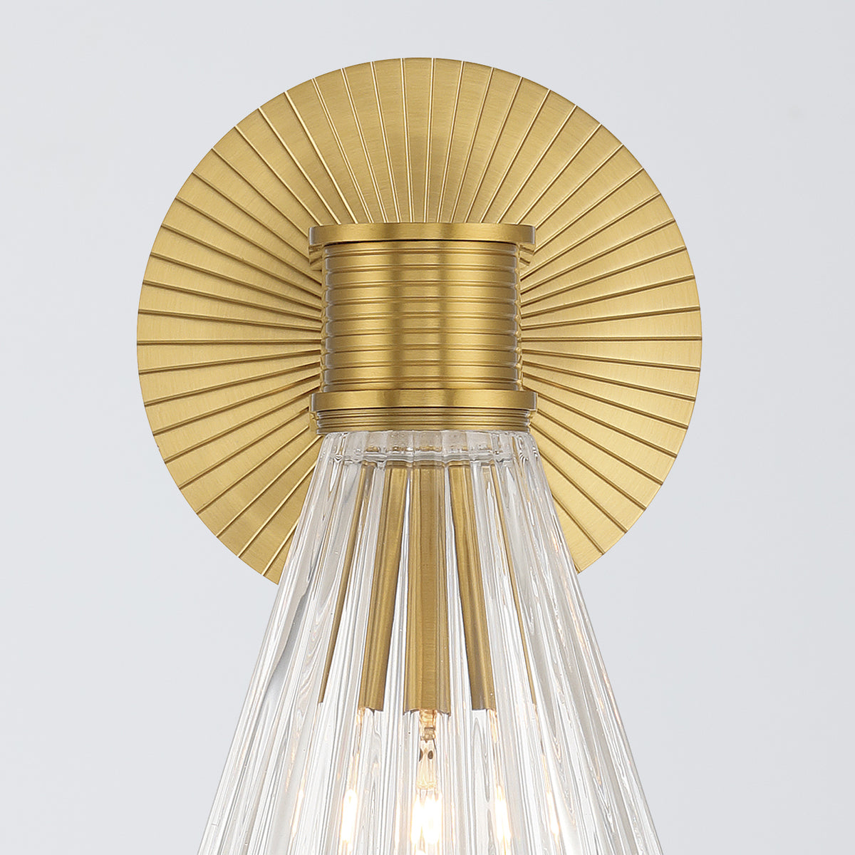 Crystorama Lotus 5.5" 1-Light Wall Sconce Luxe Gold - detail
