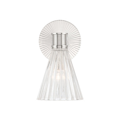 Crystorama Lotus 5.5" 1-Light Wall Sconce Polished Nickel - detail