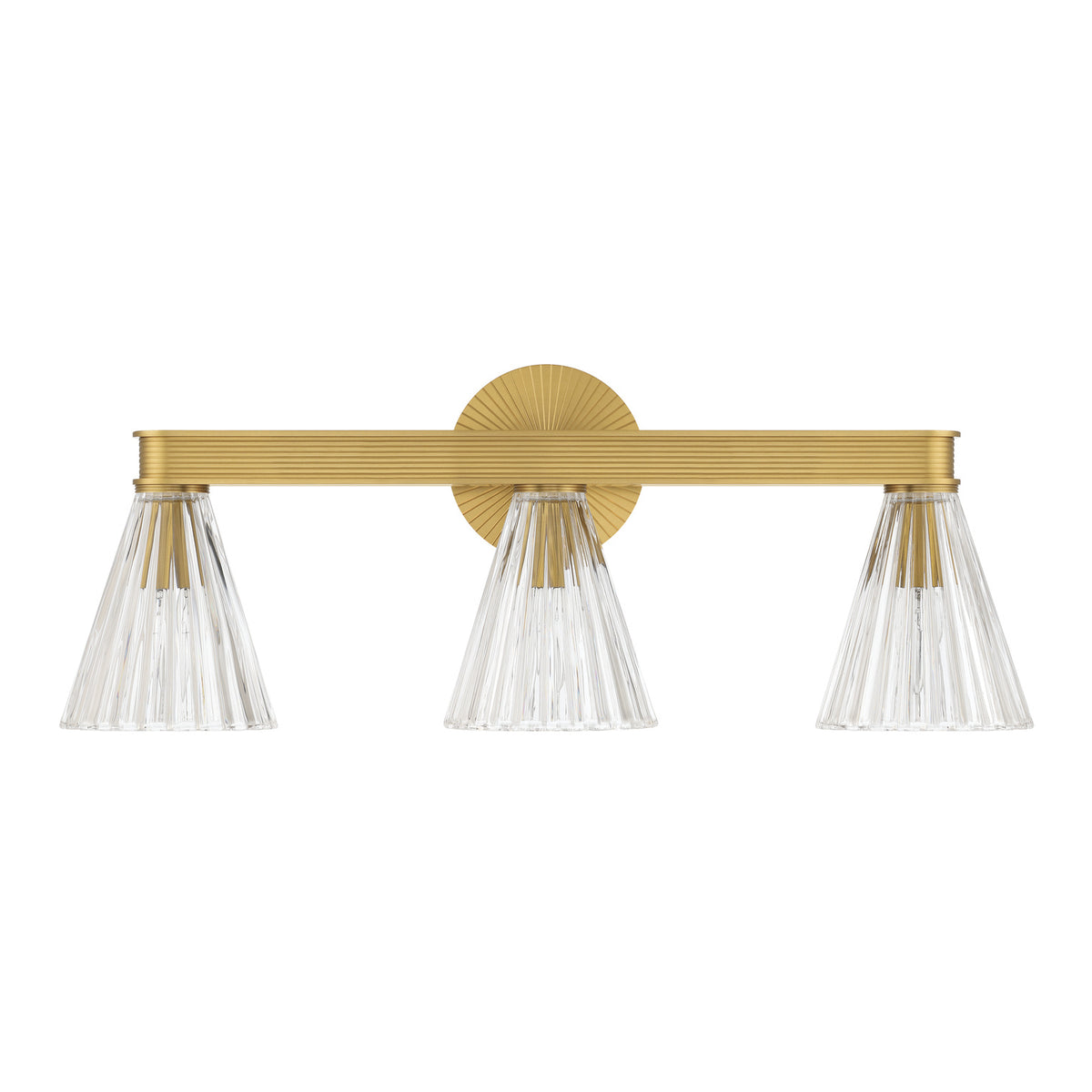 Crystorama Lotus 3-Light Bathroom Vanity Luxe Gold - detail