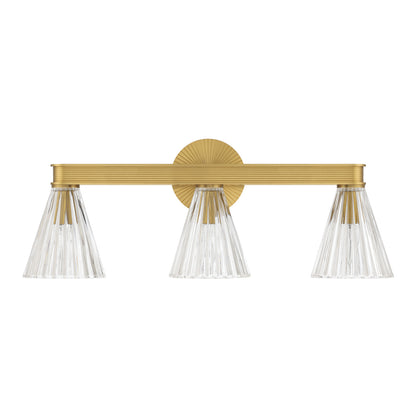 Crystorama Lotus 3-Light Bathroom Vanity Luxe Gold - detail