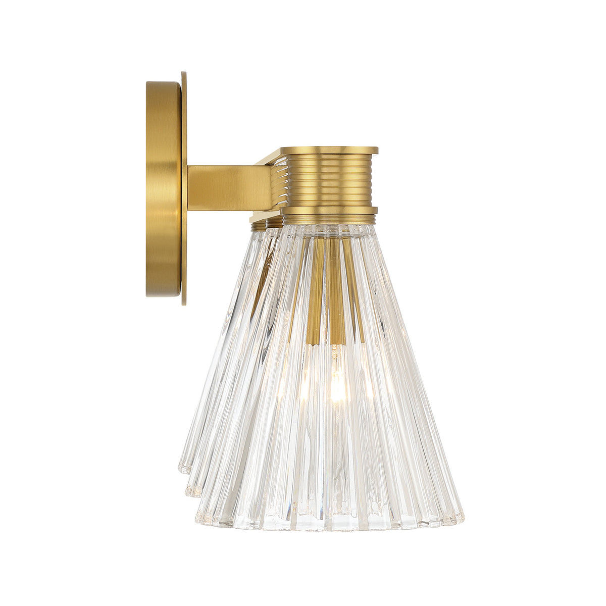 Crystorama Lotus 3-Light Bathroom Vanity Luxe Gold - detail