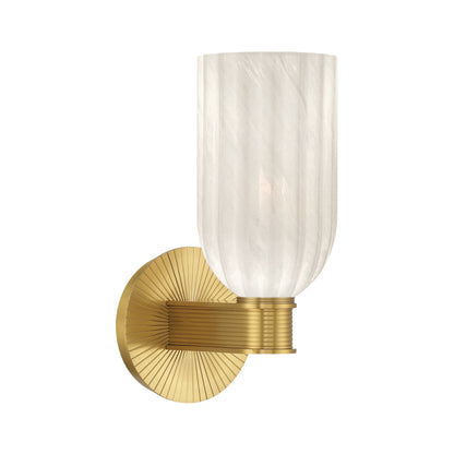 Crystorama Lotus 5" 1-Light Wall Sconce Luxe Gold