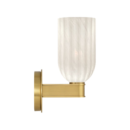 Crystorama Lotus 5" 1-Light Wall Sconce Luxe Gold - detail