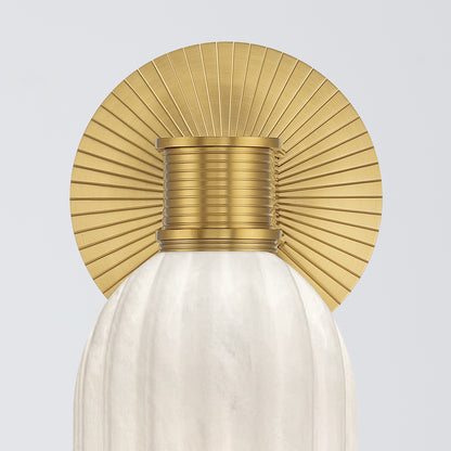 Crystorama Lotus 5" 1-Light Wall Sconce Luxe Gold - detail