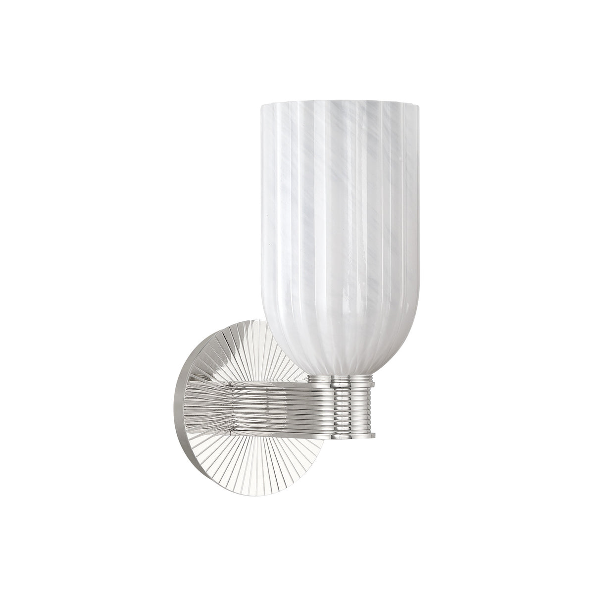 Crystorama Lotus 5" 1-Light Wall Sconce Polished Nickel - detail