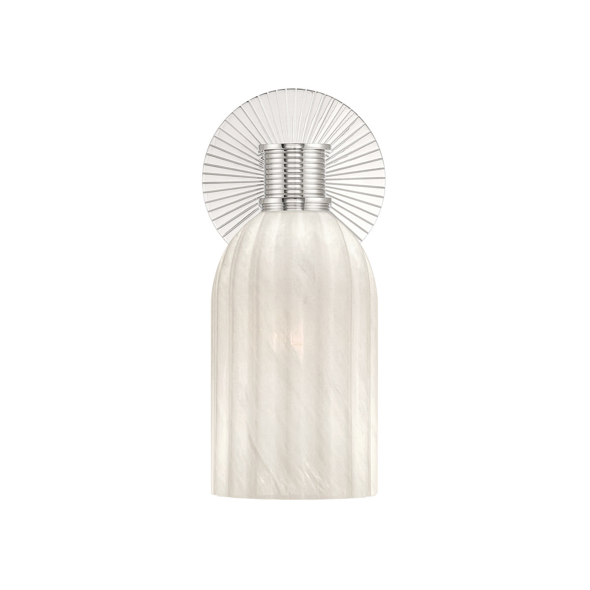 Crystorama Lotus 5" 1-Light Wall Sconce Polished Nickel - detail