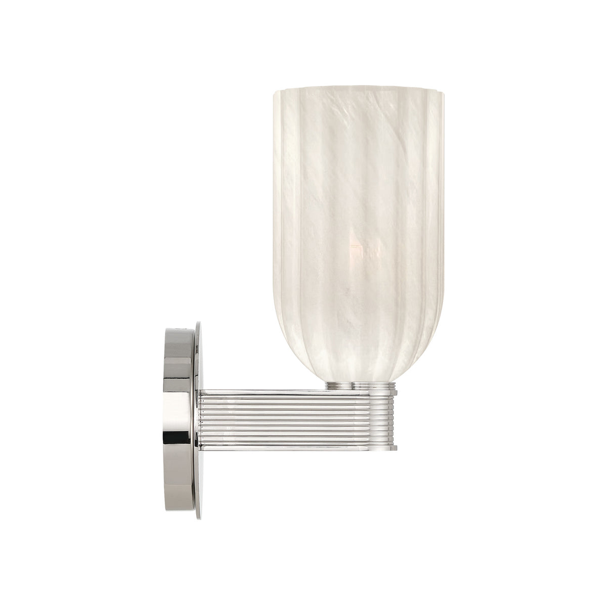 Crystorama Lotus 5" 1-Light Wall Sconce Polished Nickel - detail