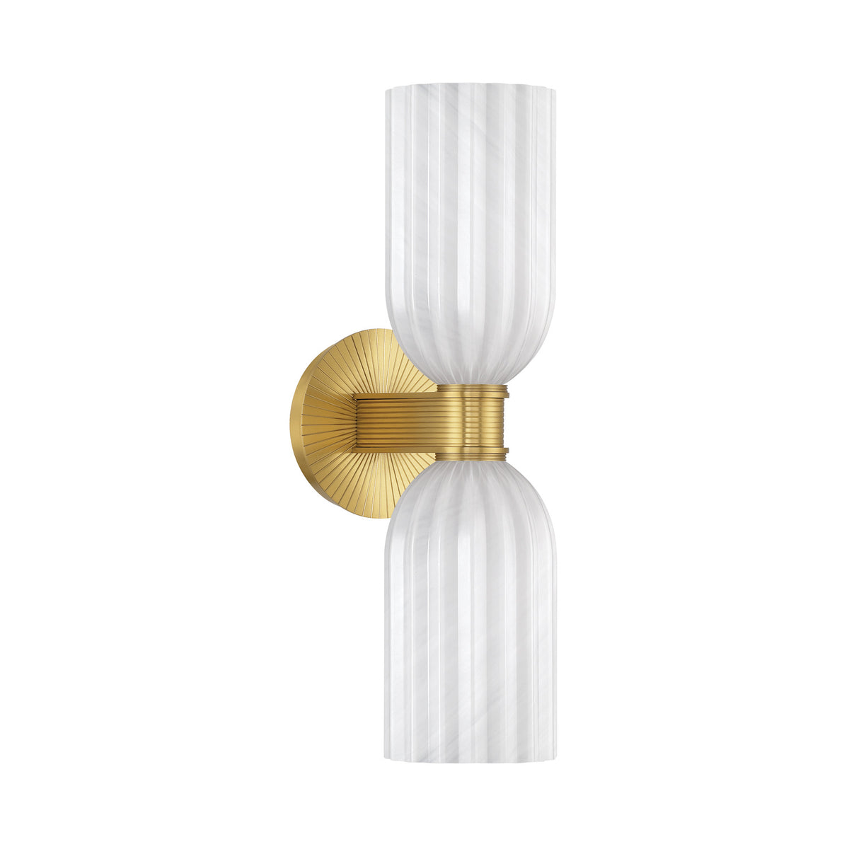 Crystorama Lotus 5" 2-Light Bathroom Sconce Luxe Gold - detail