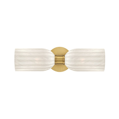 Crystorama Lotus 5" 2-Light Bathroom Sconce Luxe Gold - detail