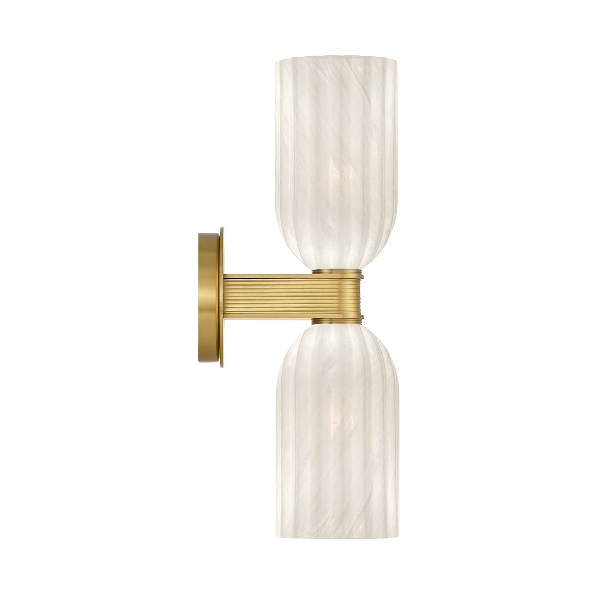 Crystorama Lotus 5" 2-Light Bathroom Sconce Luxe Gold - detail