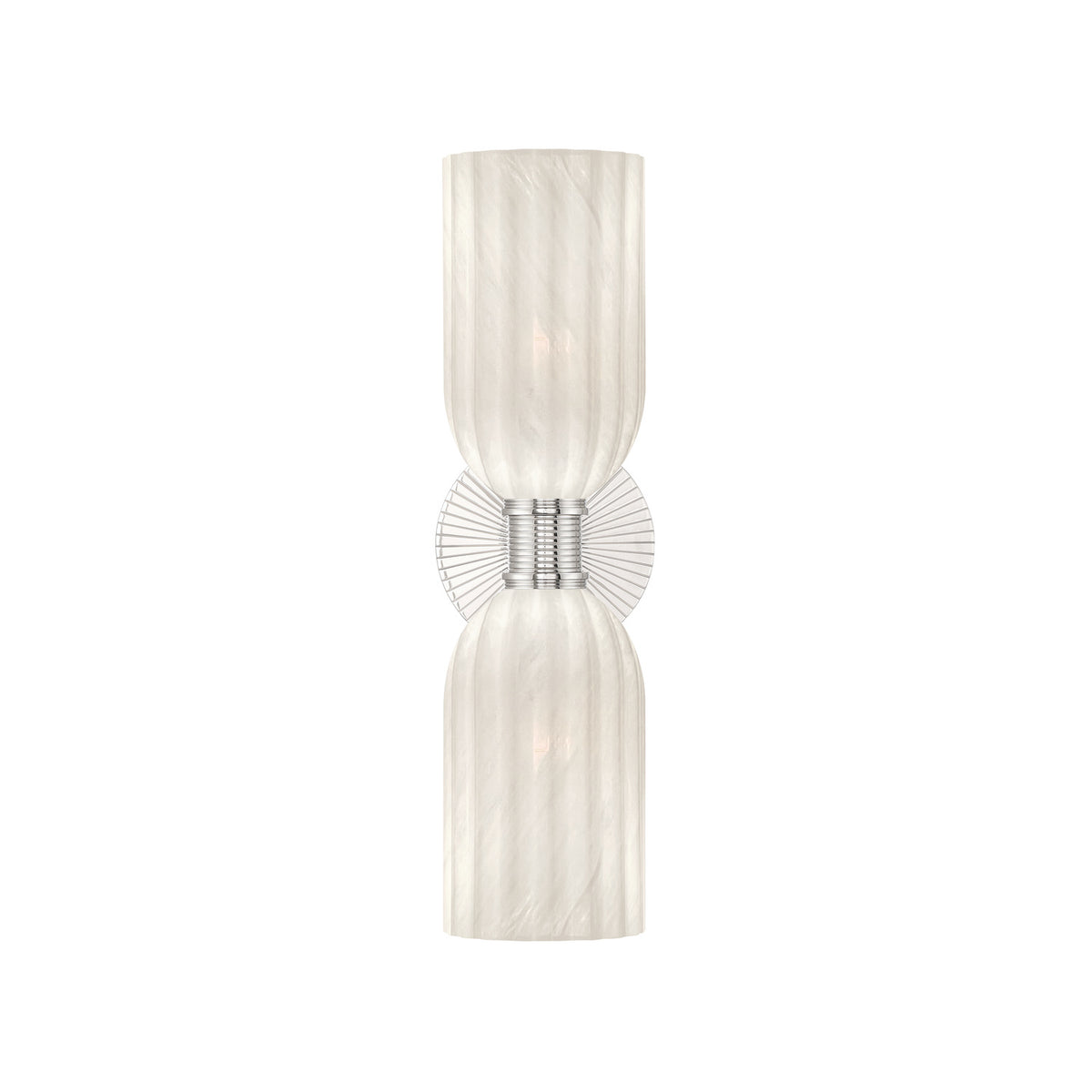 Crystorama Lotus 5" 2-Light Bathroom Sconce Polished Nickel - detail