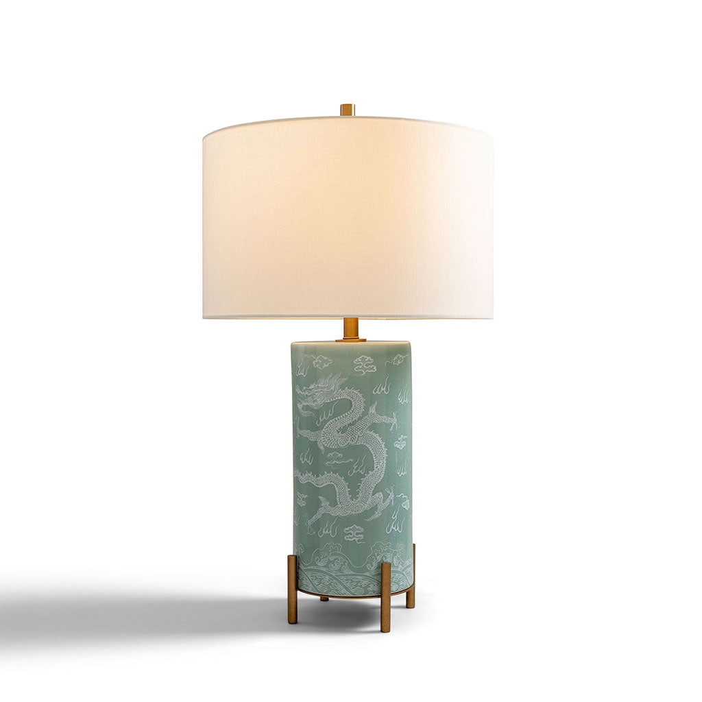 Imperial Dragon Lamp Celadon