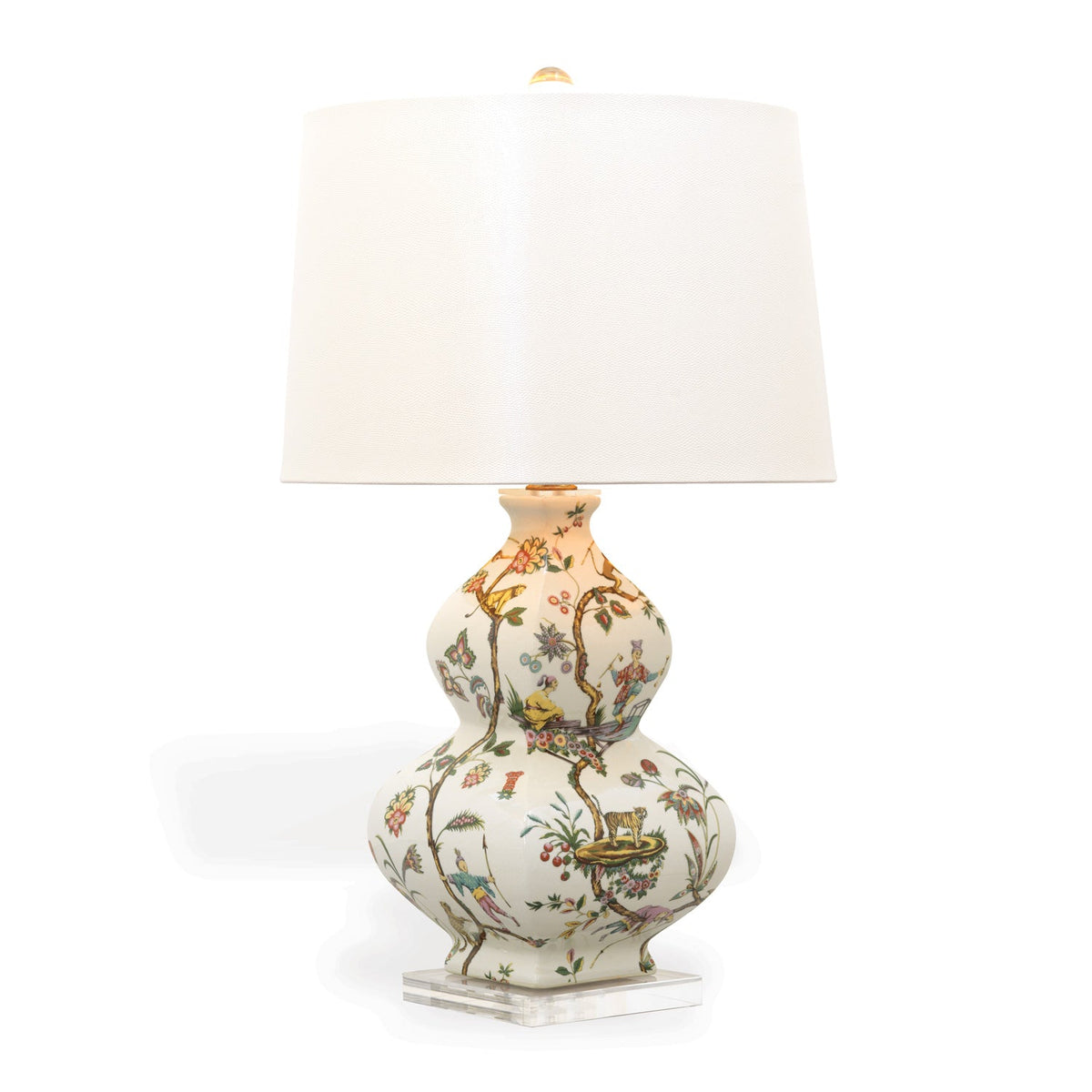 Port 68 Chinoise Exotique Lamp with Lizard Shade view 2