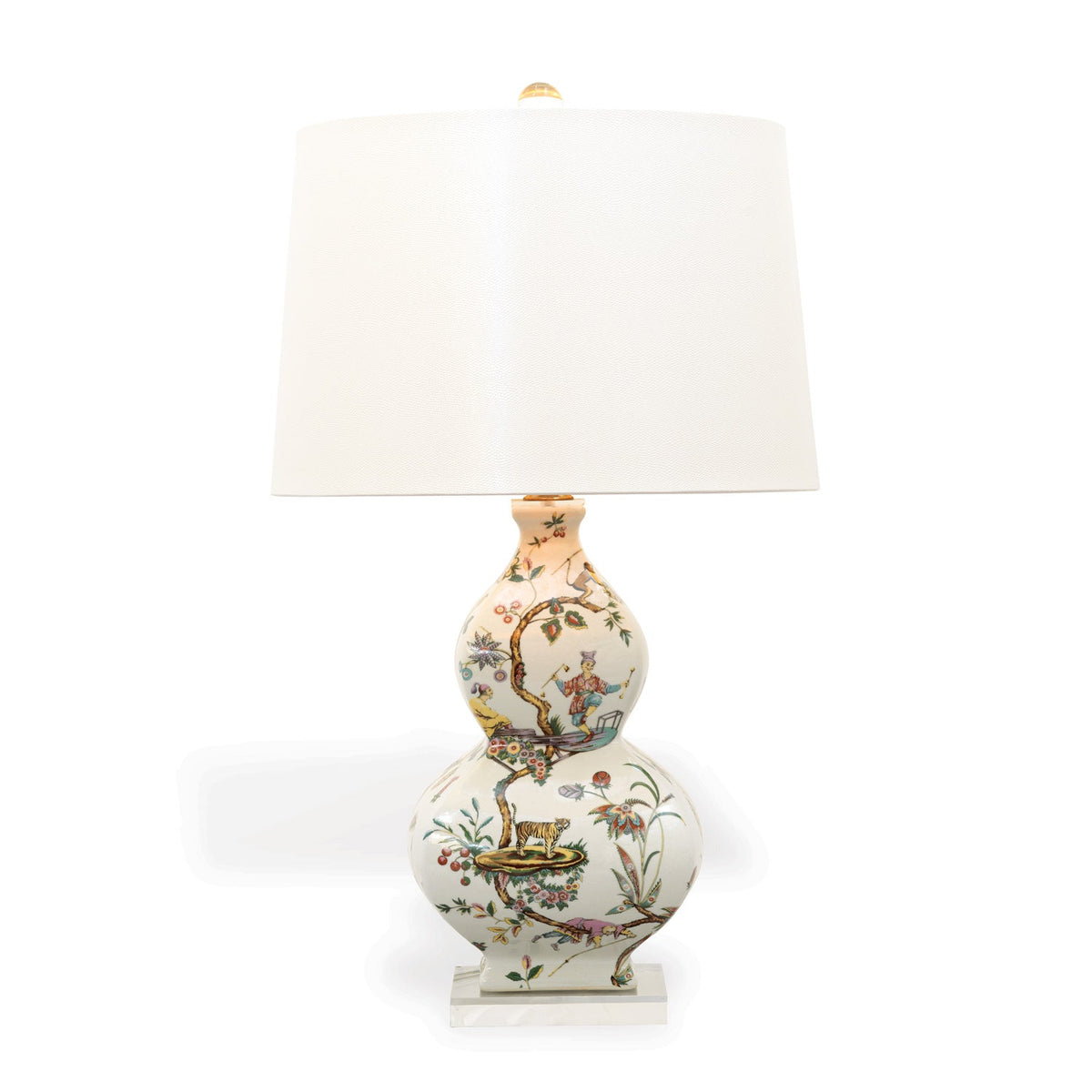 Port 68 Chinoise Exotique Lamp with Lizard Shade