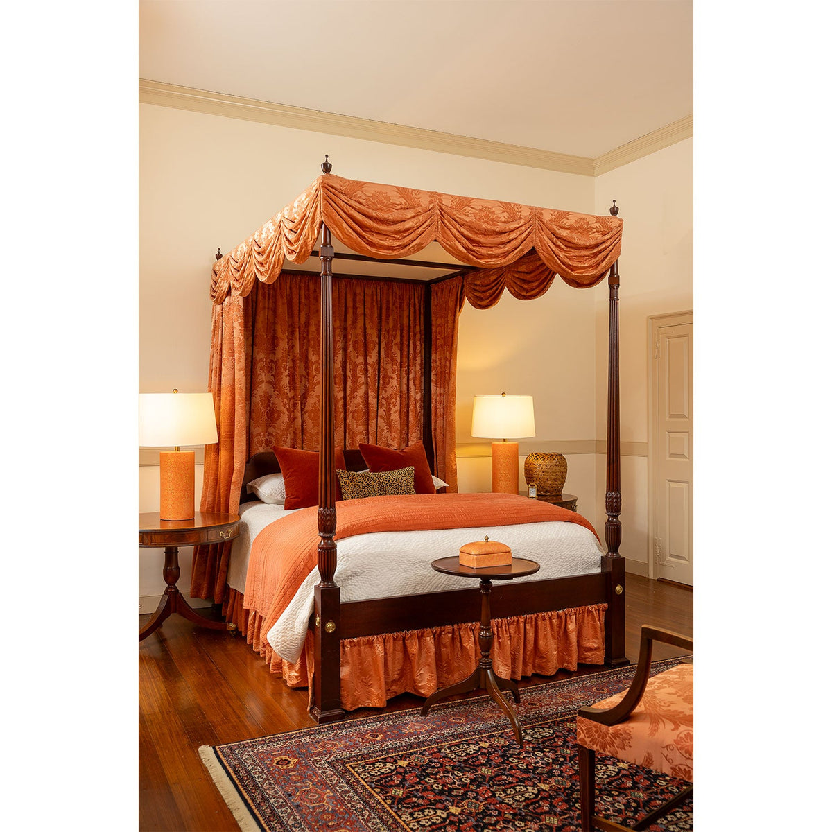 Port 68 Richmond Damask Lamp view 4