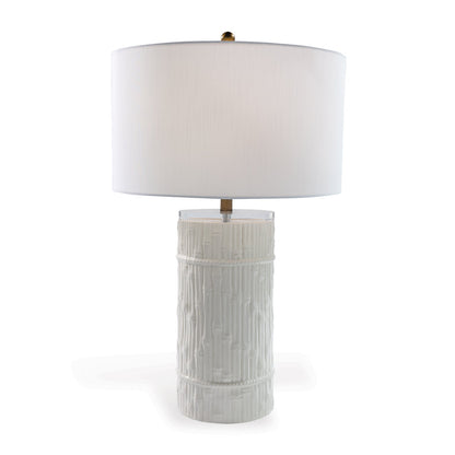 Bamboo Cylinder Lamp Cream