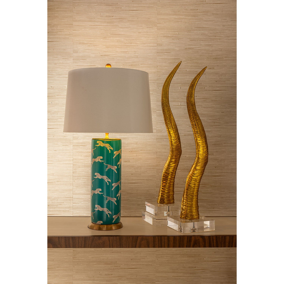 Port 68 Leaping Cheetah Lamp view 3