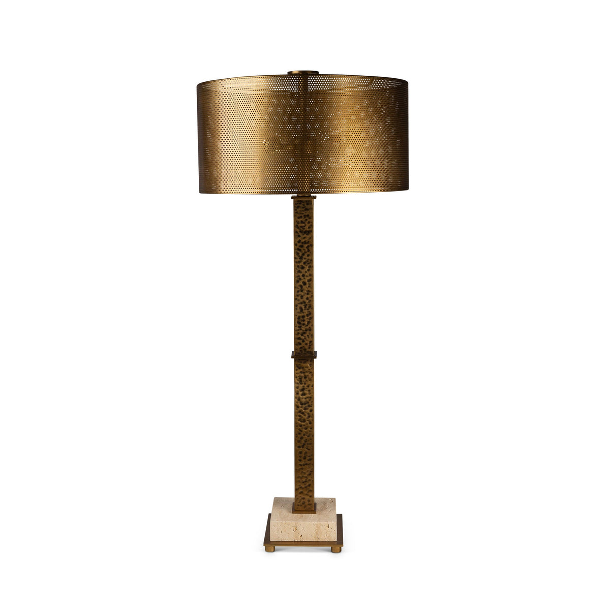 Port 68 Artemis Travertine Lamp view 2
