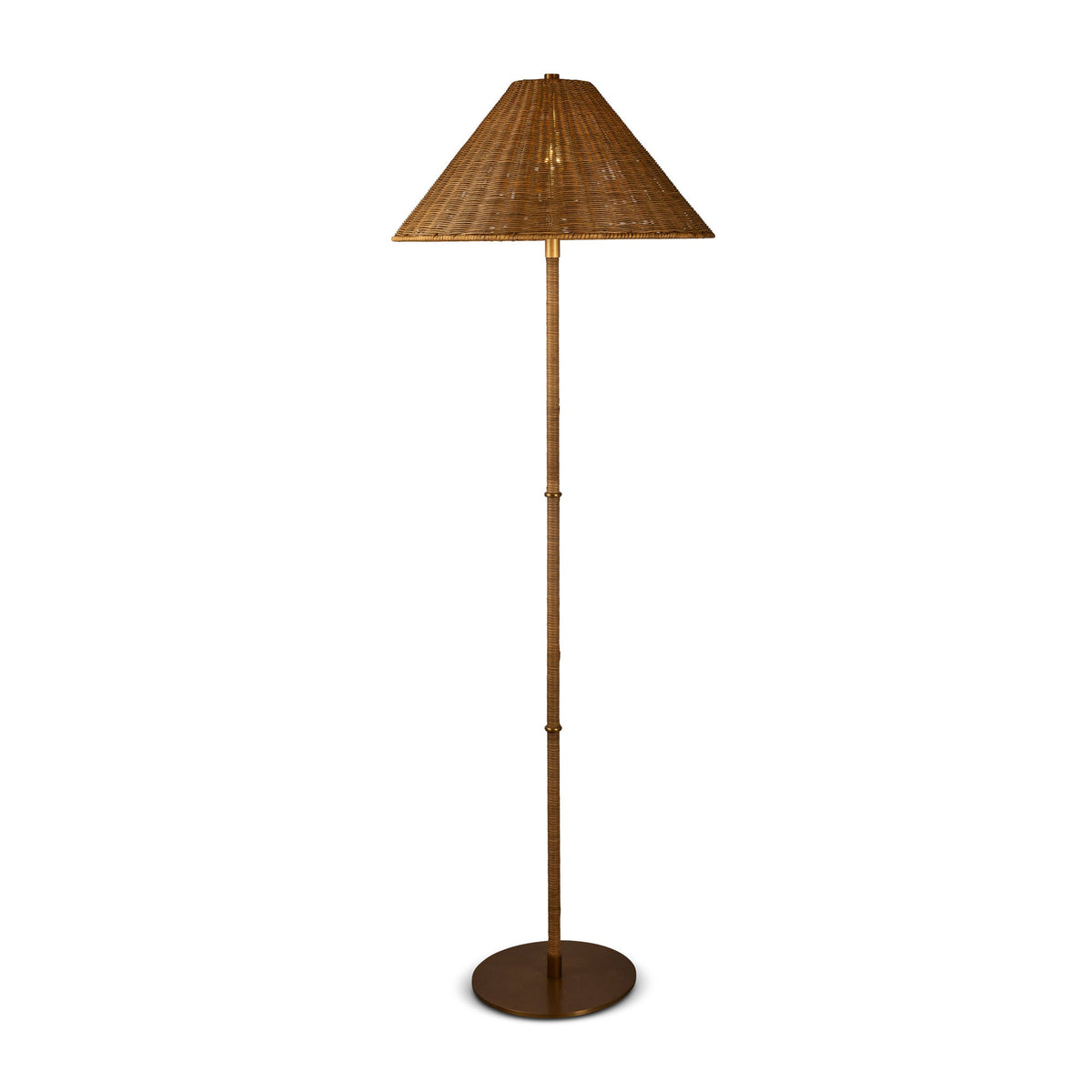 Port 68 Malibu Rattan Floor Lamp