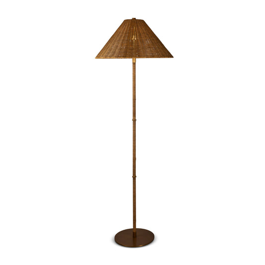 Port 68 Malibu Rattan Floor Lamp