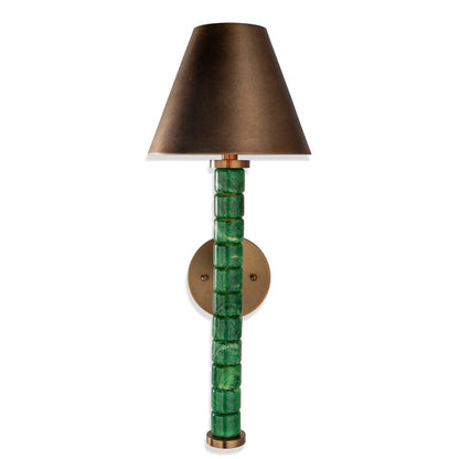 Port 68 Jade Garden Sconce Aged Brass view 2