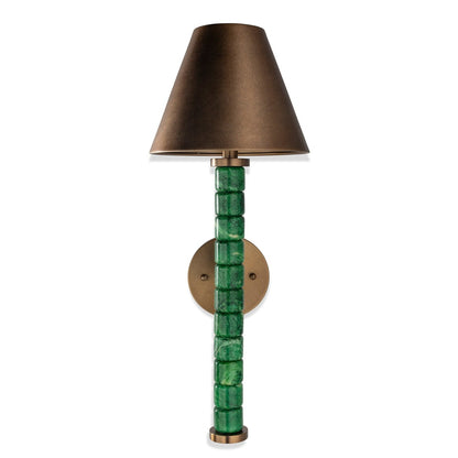 Port 68 Jade Garden Sconce Aged Brass view 3