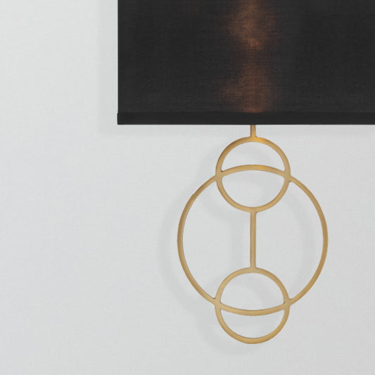 Laurel 2-Light Vibrant Gold Sconce
