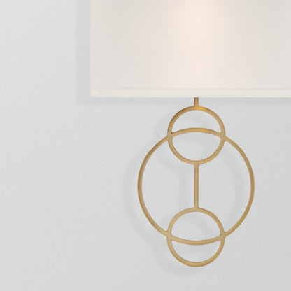 Laurel 2-Light Vibrant Gold Sconce