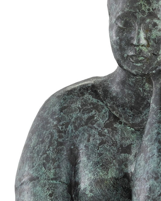 Lady Meditating Bronze Currey and Company 1200-0364
