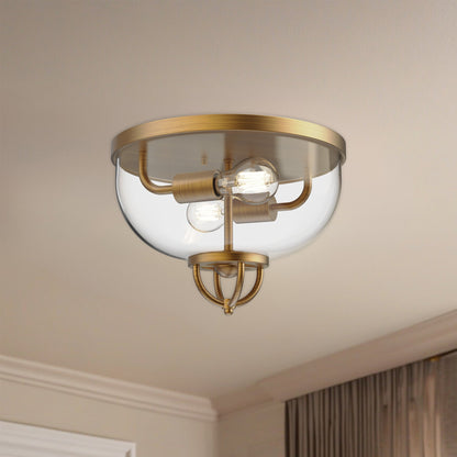 Lancaster 13" 2-Light Flush Mount