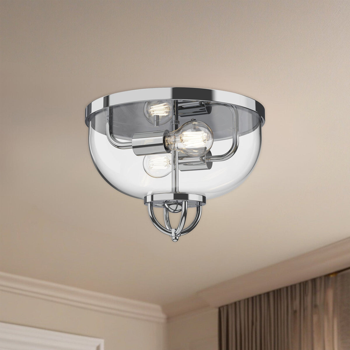 Lancaster 13" 2-Light Flush Mount