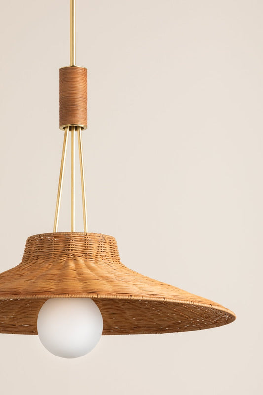 Mitzi Laudine Pendant Aged Brass