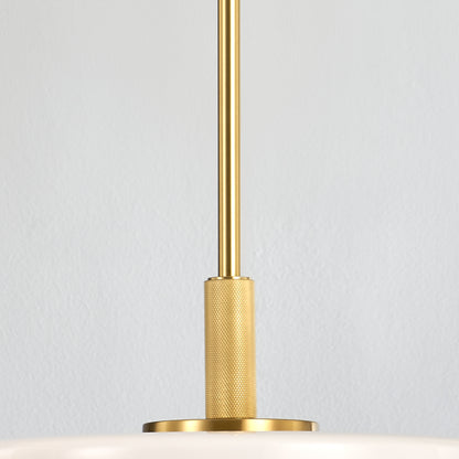 Hudson Valley Lethbridge 15" Pendant Aged Brass detail view 2