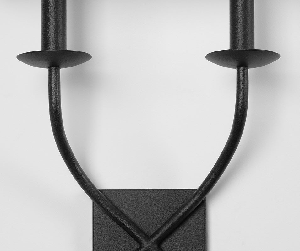 Troy Lomita Wall Sconce Forged Iron Detail 1