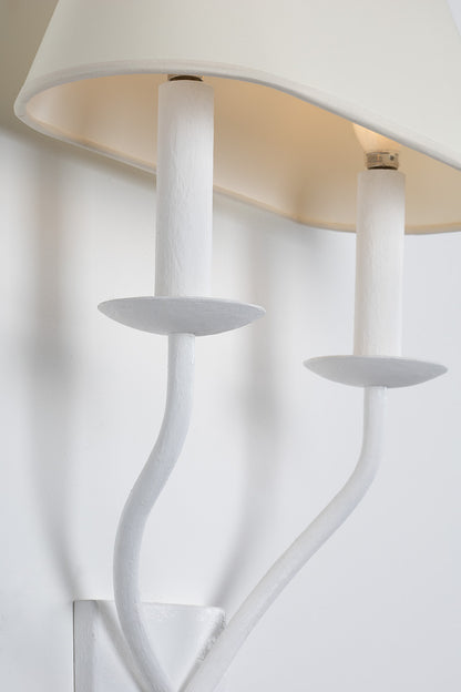 Troy Lomita Wall Sconce Gesso White Detail 2