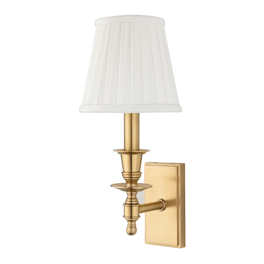 Hudson Valley Ludlow Wall Sconce Aged Brass