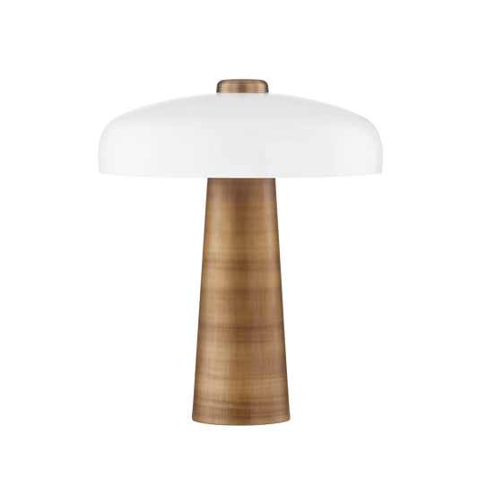 Troy Lush Table Lamp Patina Brass