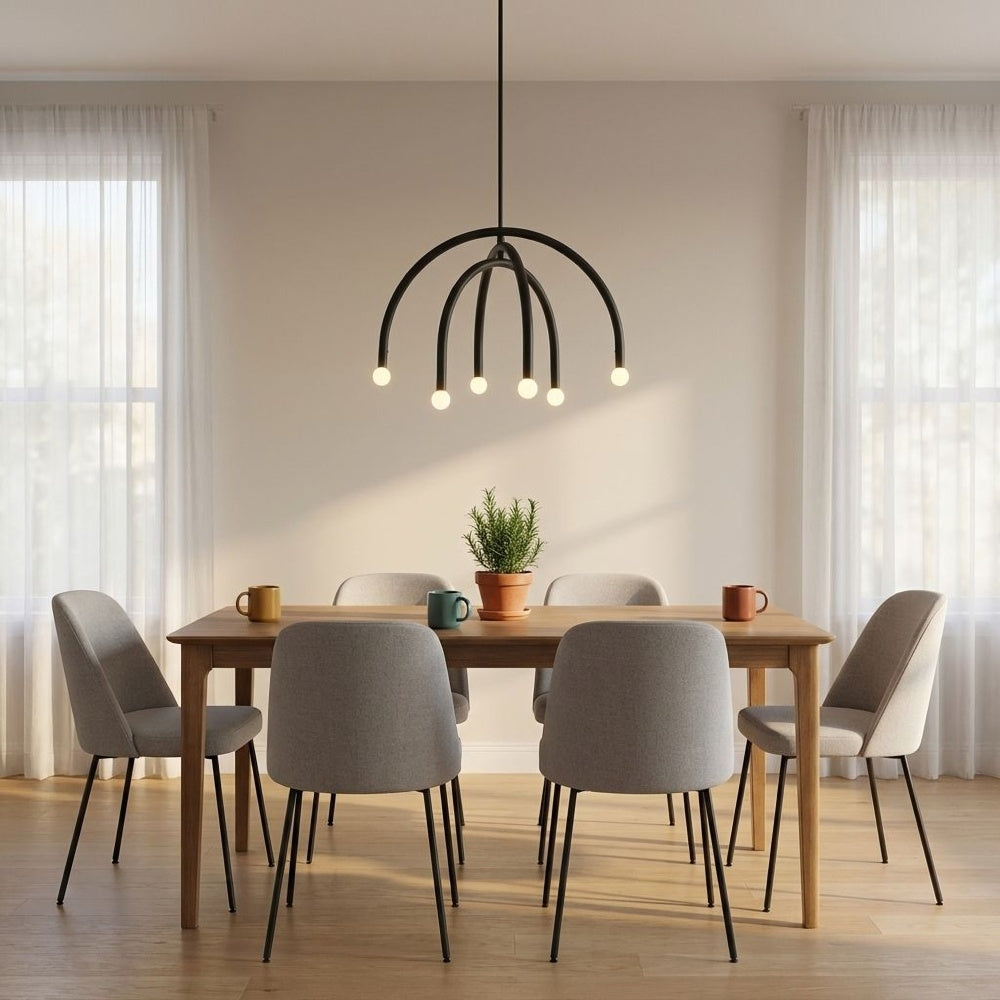 6 light chandelier in m100115 128