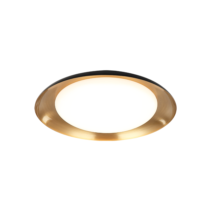 Matteo Lighting Lalonde 15" LED Flush Mount in Black (M12215BKAG)