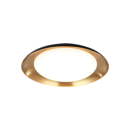 Matteo Lighting Lalonde 15" LED Flush Mount in Black (M12215BKAG)