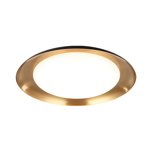 Matteo Lighting Lalonde 18" LED Flush Mount in Black (M12218BKAG)